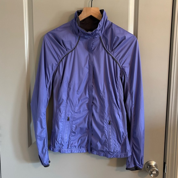 Lululemon Run Essential Windbreaker Zip Up Jacket Persian Purple Size 6 - Picture 1 of 9